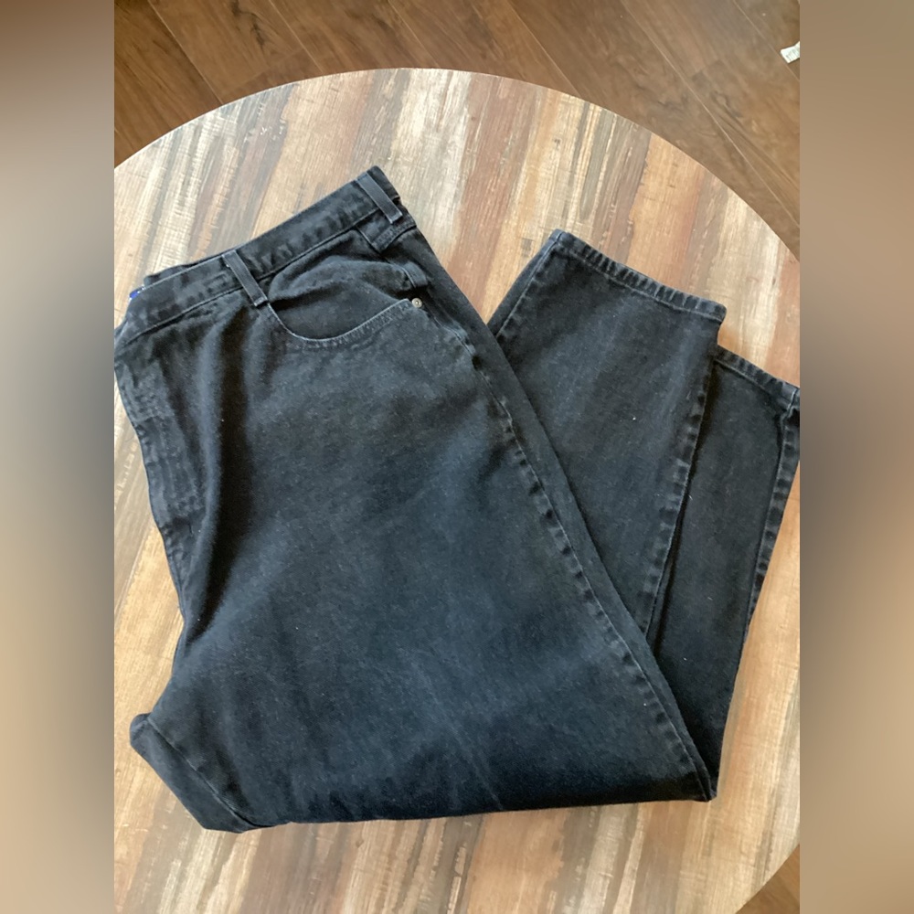 Women’s Plus Lane Bryant Venezia Black Jeans Sz 28 Avg. 46x30